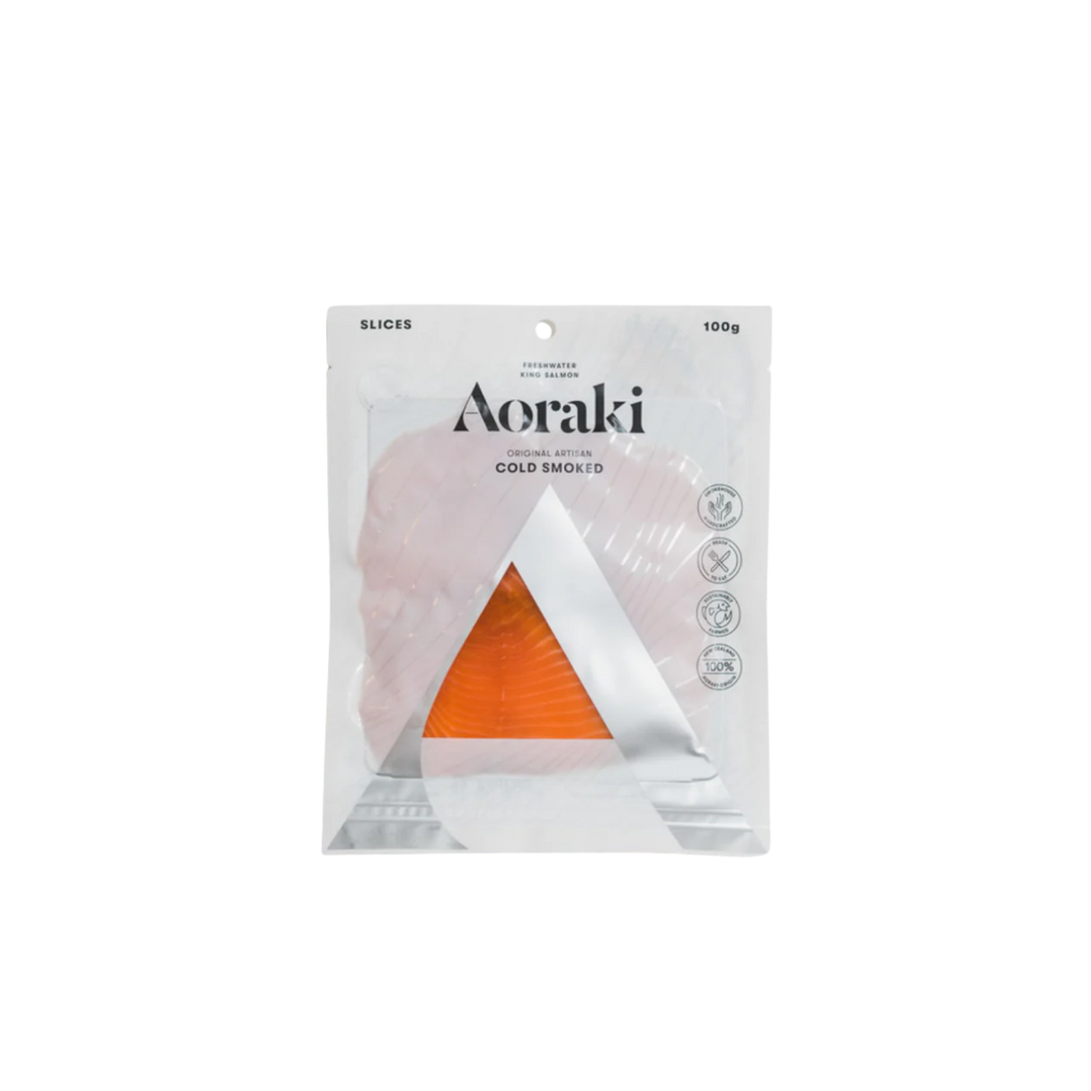 Aoraki 優質煙燻三文魚片(急凍, 100g)