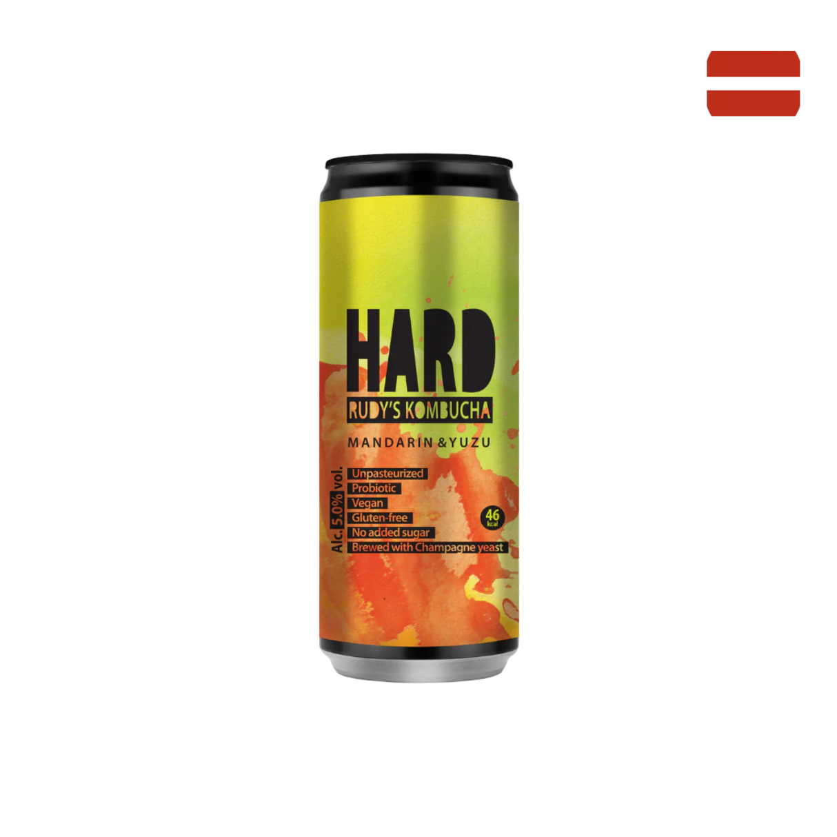 Rudy's Kombucha - HARD 柑橘柚子酒精版 (330ml, 5.0% ABV)