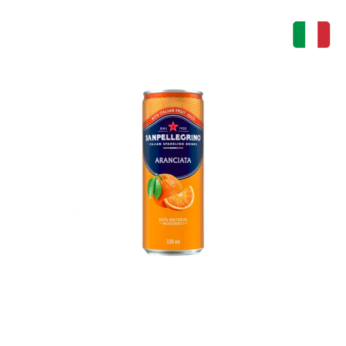 San Pellegrino 意大利有氣果味飲品 (橙味, 330毫升)