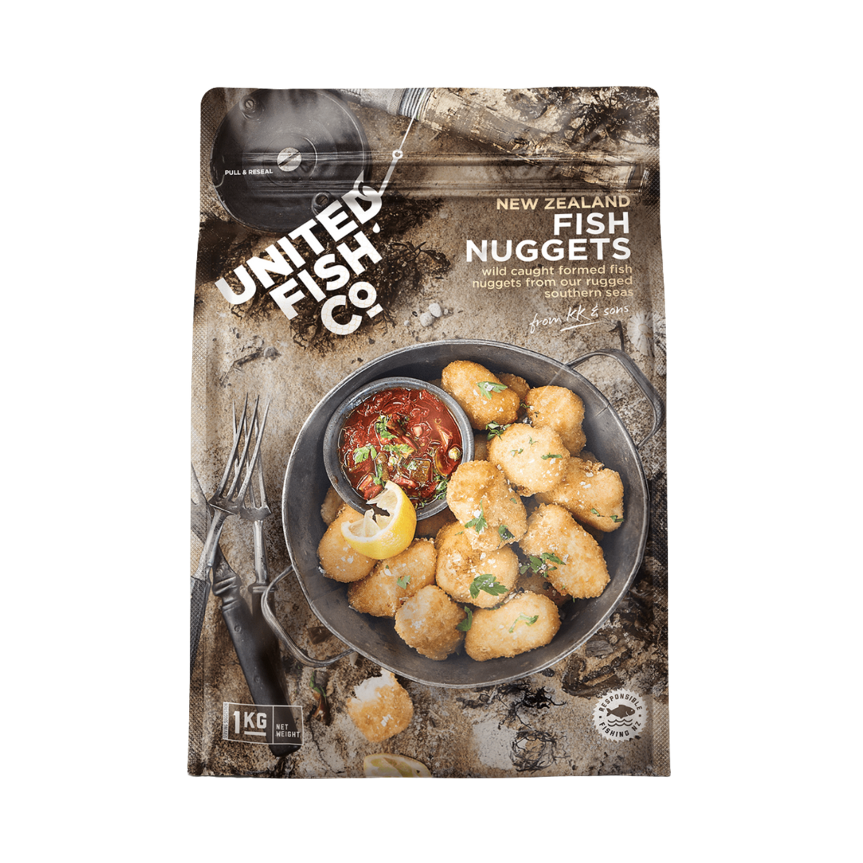 United Fish Co. Crumbed Fish Nugget (Frozen, 1kg)