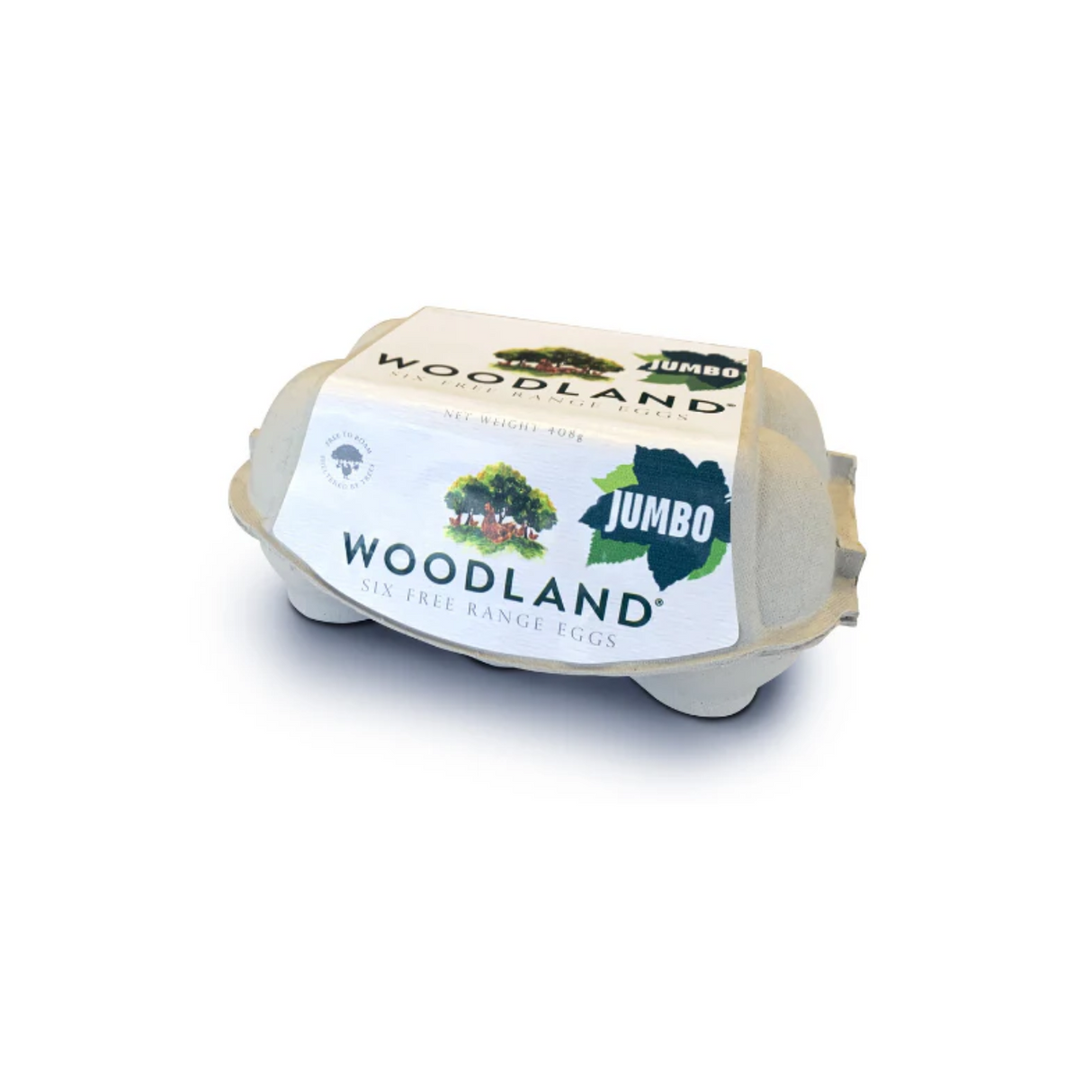 Woodland 自由放養雞蛋(珍寶, 6 pack)