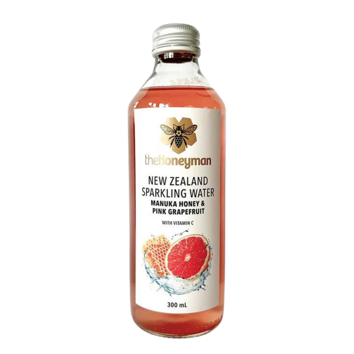 The Honeyman 麥盧卡蜂蜜粉紅葡萄柚氣泡水 300ml