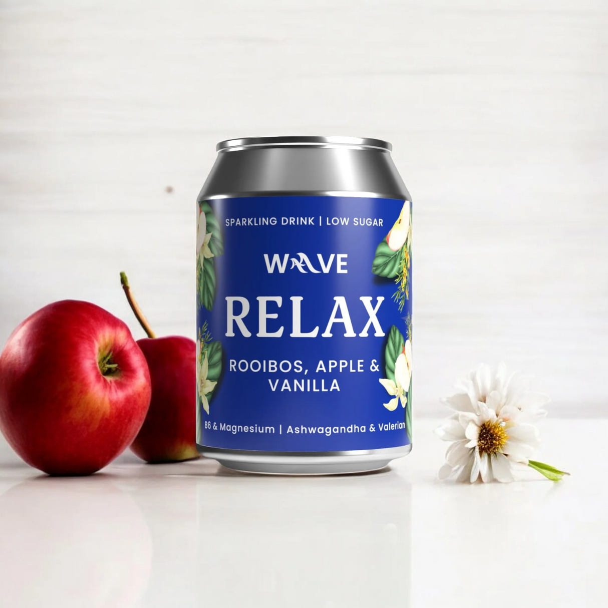 WAAVE RELAX - Ashwagandha, Rooibos, Apple & Vanila (250ml)