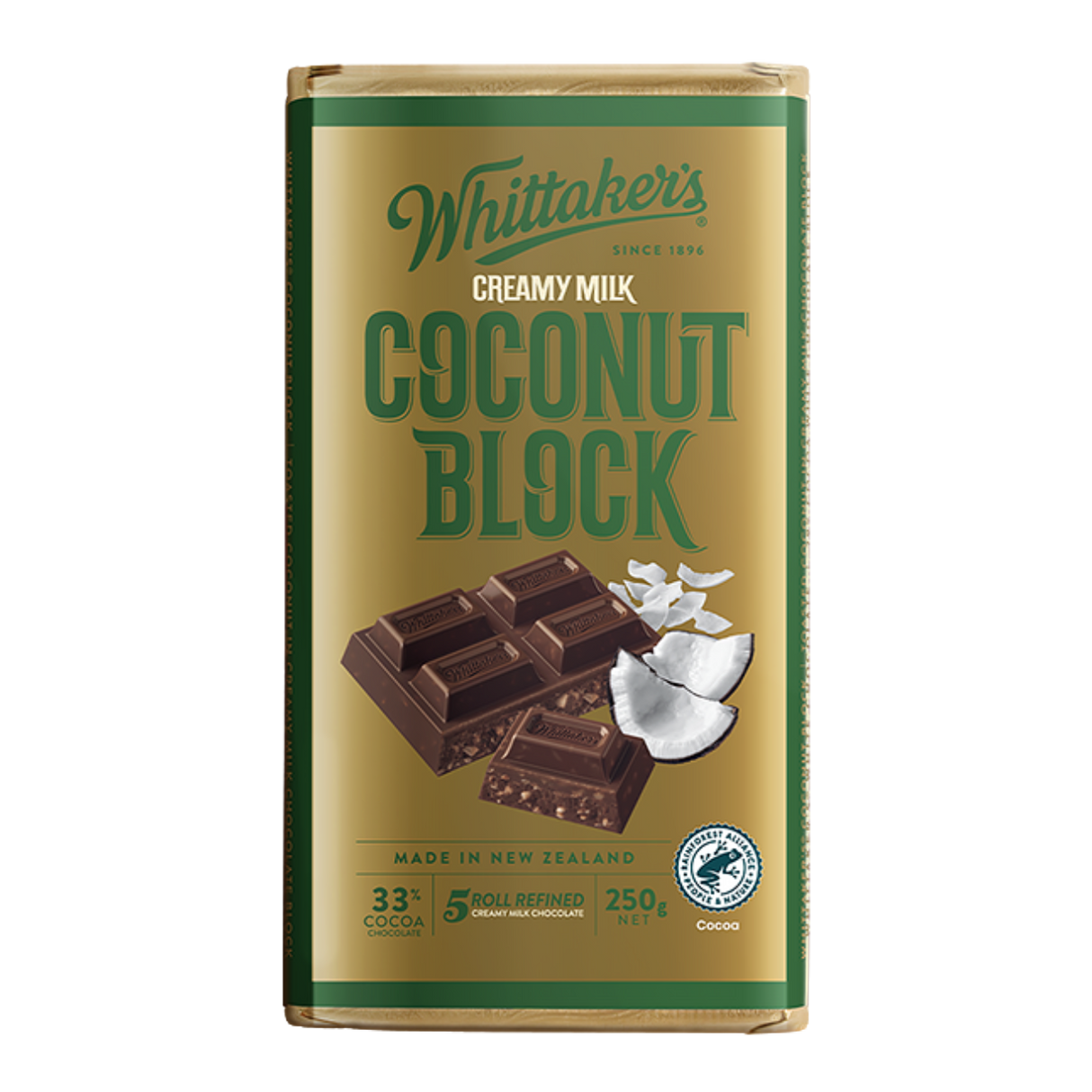 Whittaker's 椰子朱古力磚(250g)