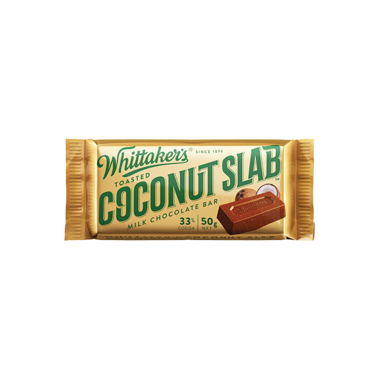 Whittaker's迷你椰子味朱古力磚50g