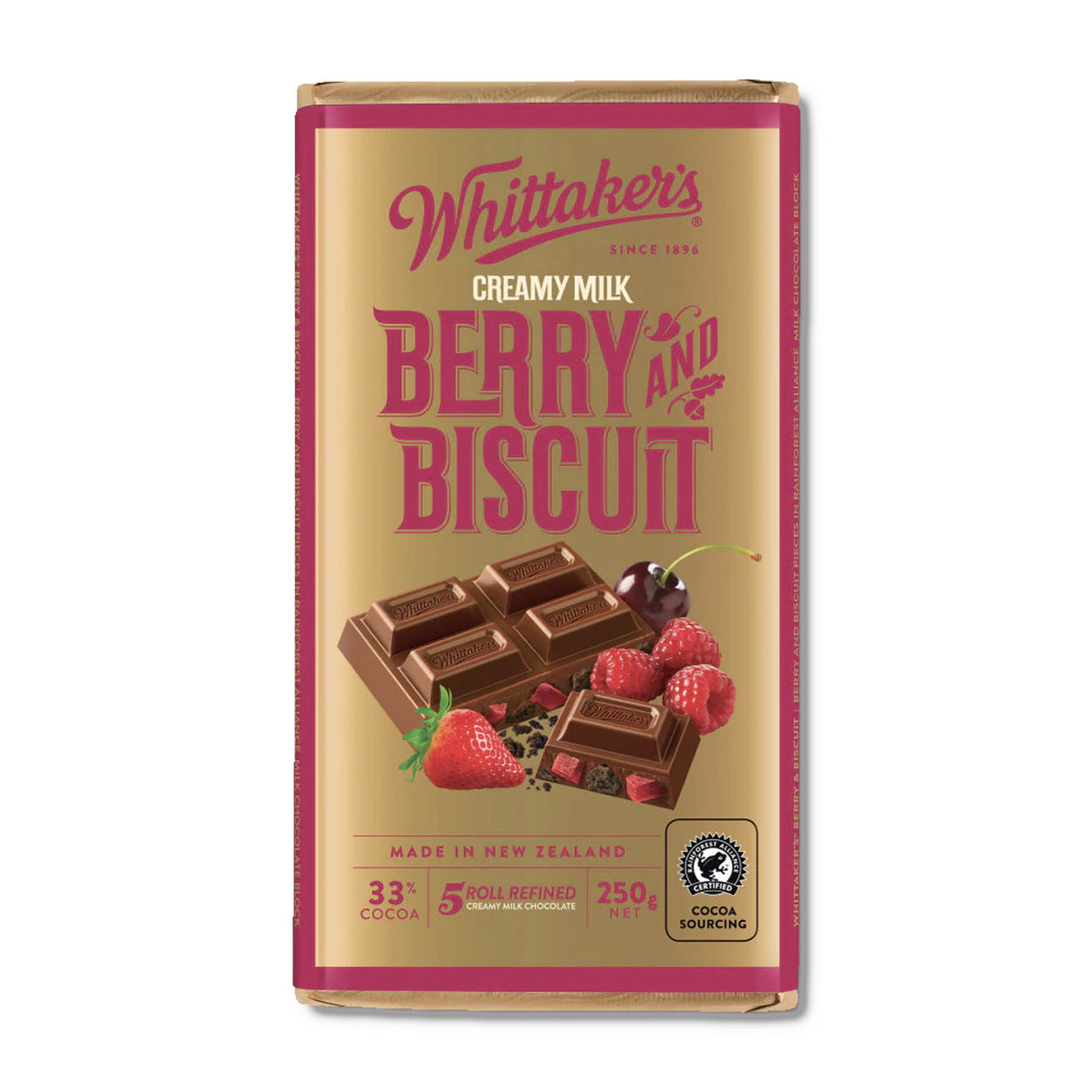 Whittaker's莓果脆脆朱古力(250g)