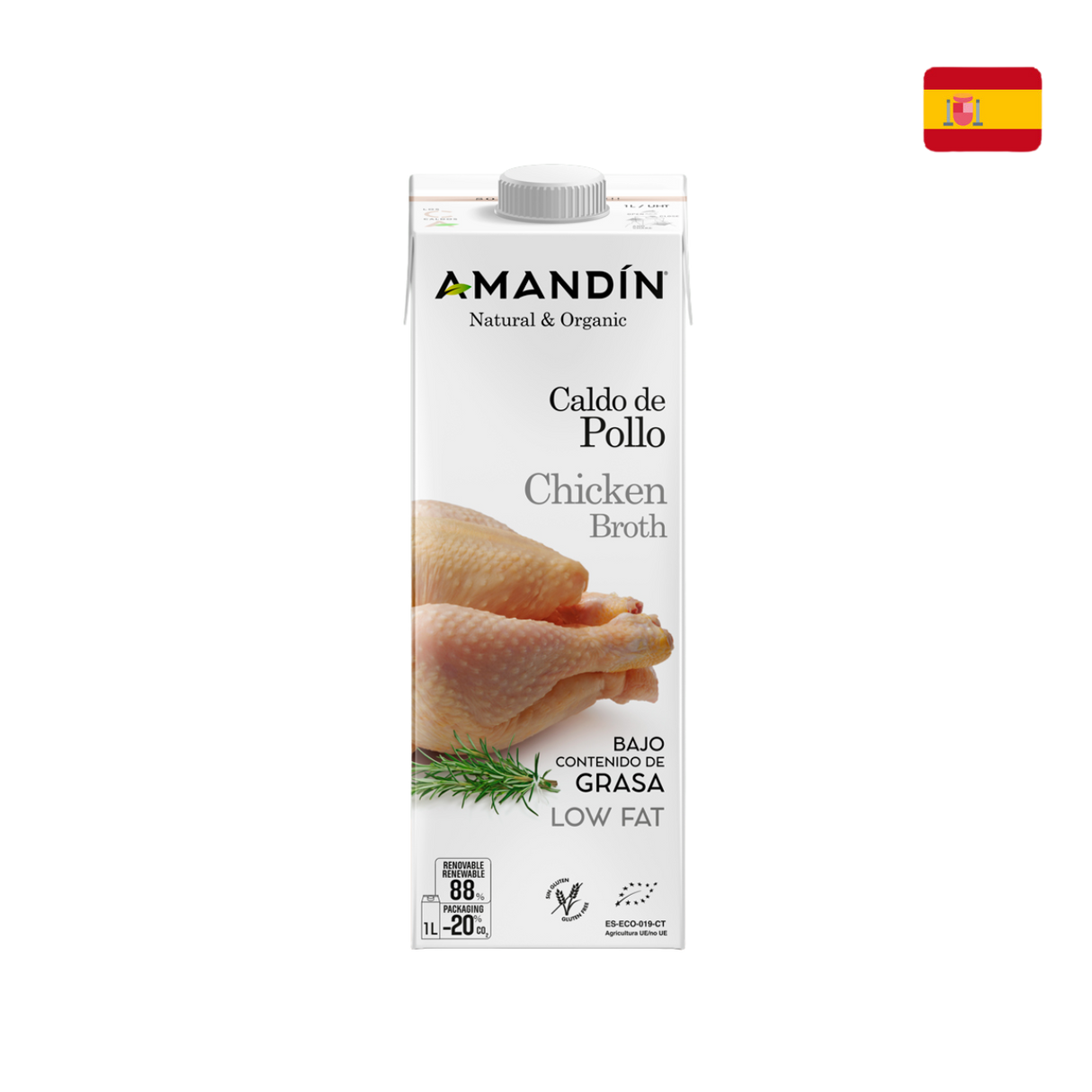Amandin 有機雞湯 (1L)