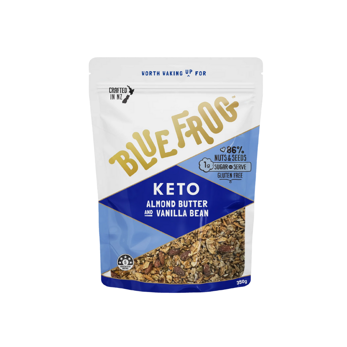 Blue Frog Keto - 杏仁醬配雲呢拿豆穀物片 (300克)
