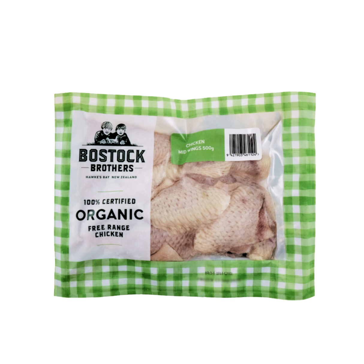 Bostock 有機走地雞中翼（急凍, 500g）