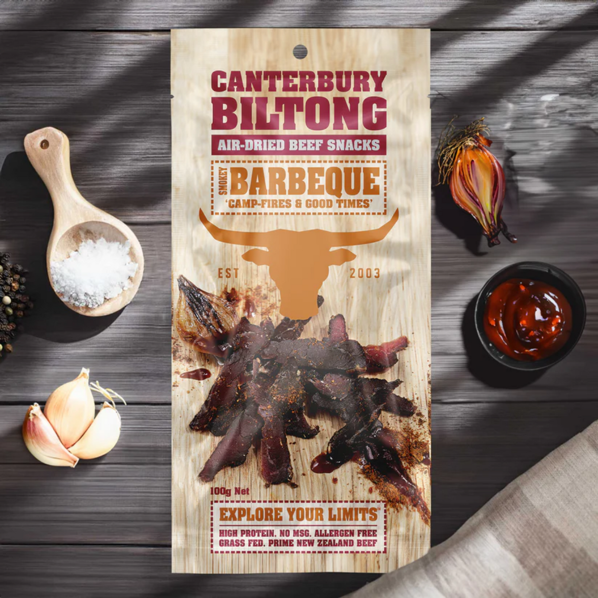 Canterbury Biltong 煙燻燒烤味牛肉乾（100g）
