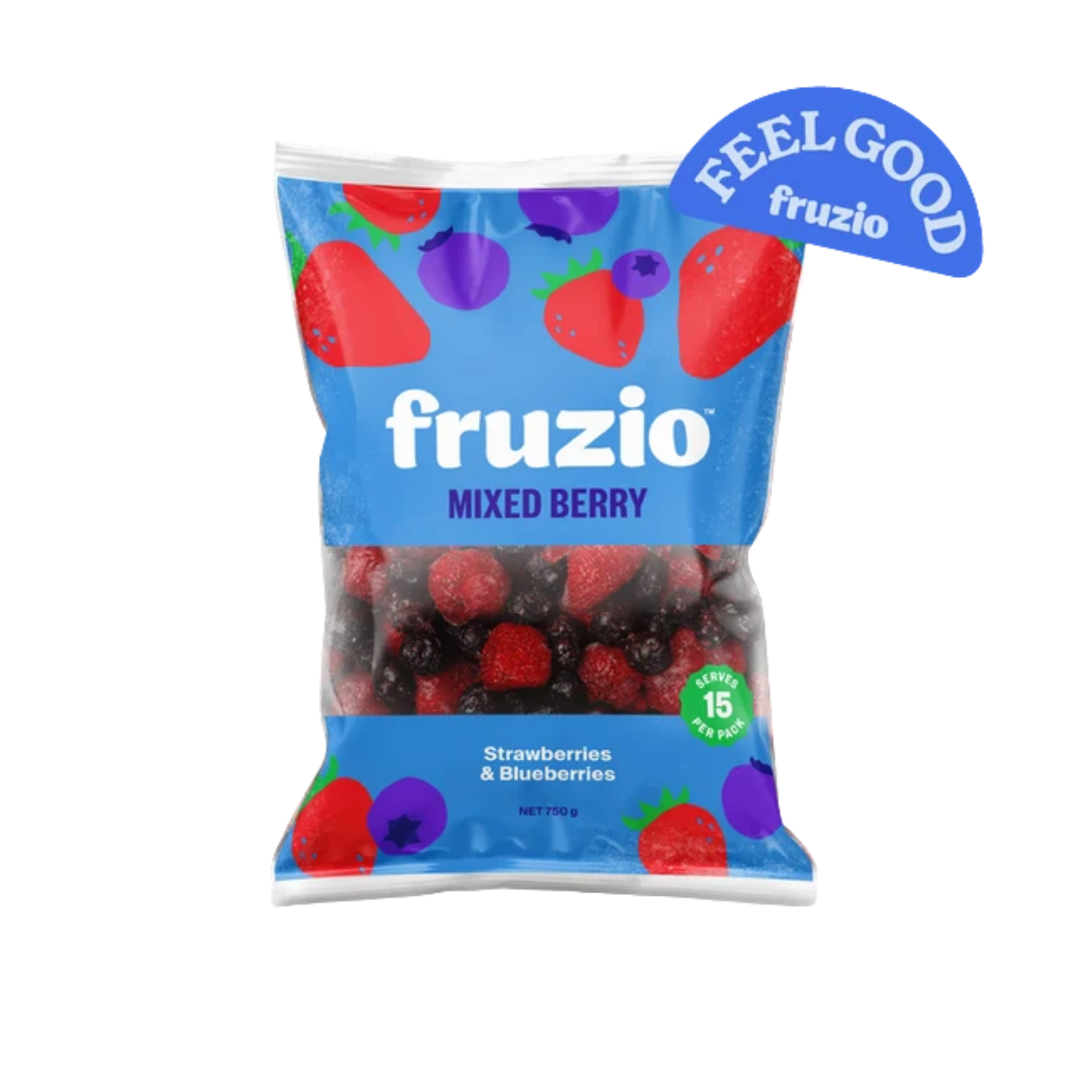 Fruzio 士多啤梨&藍莓mix 750g