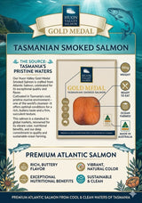Huon Valley Salmon - 塔斯曼尼亞冷燻制煙燻三文魚 (急凍, 100g)