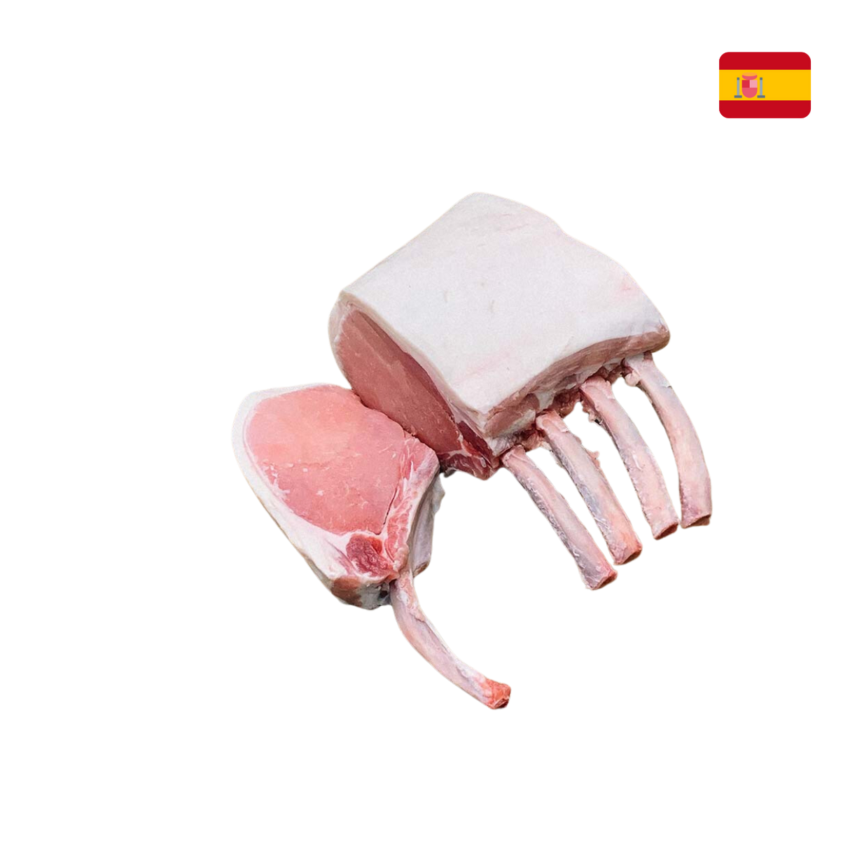 Iberian Bellota 橡果黑毛豬法式豬架 (急凍, >800g)