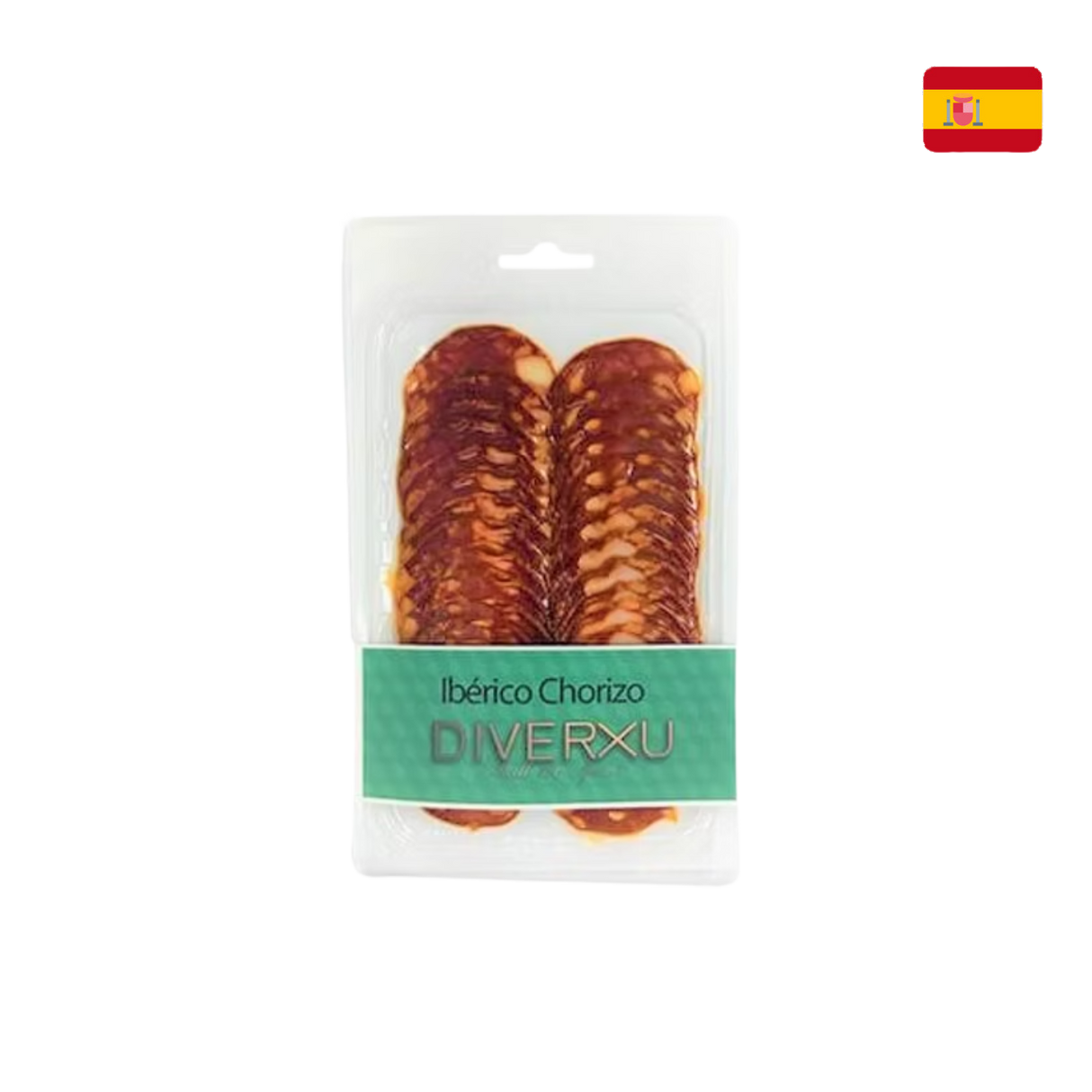 Diverxu 西班牙黑毛豬辣肉腸片(冷藏, 100g)