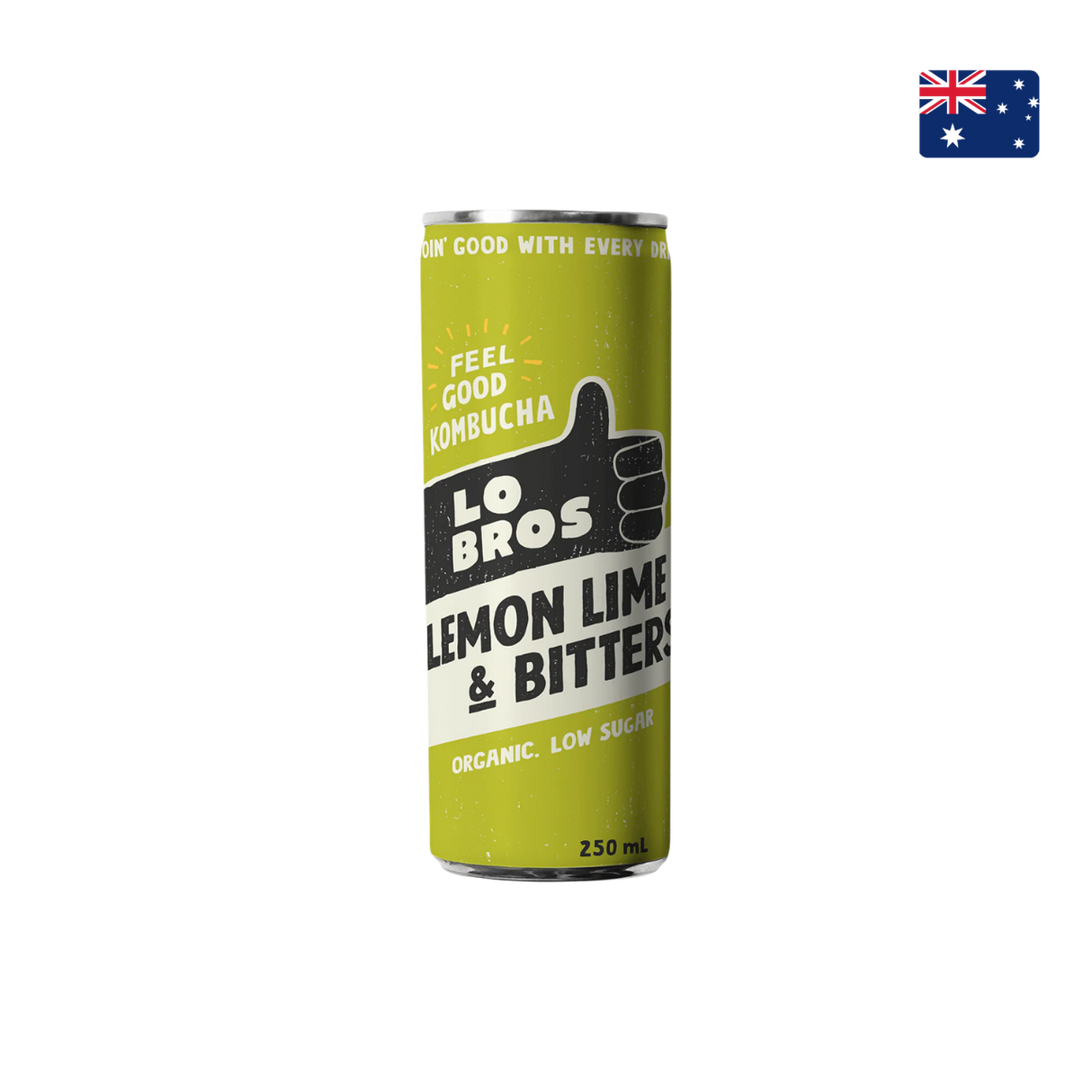 Lo Bros - 有機檸檬青檸康普茶 (4 x 250毫升)