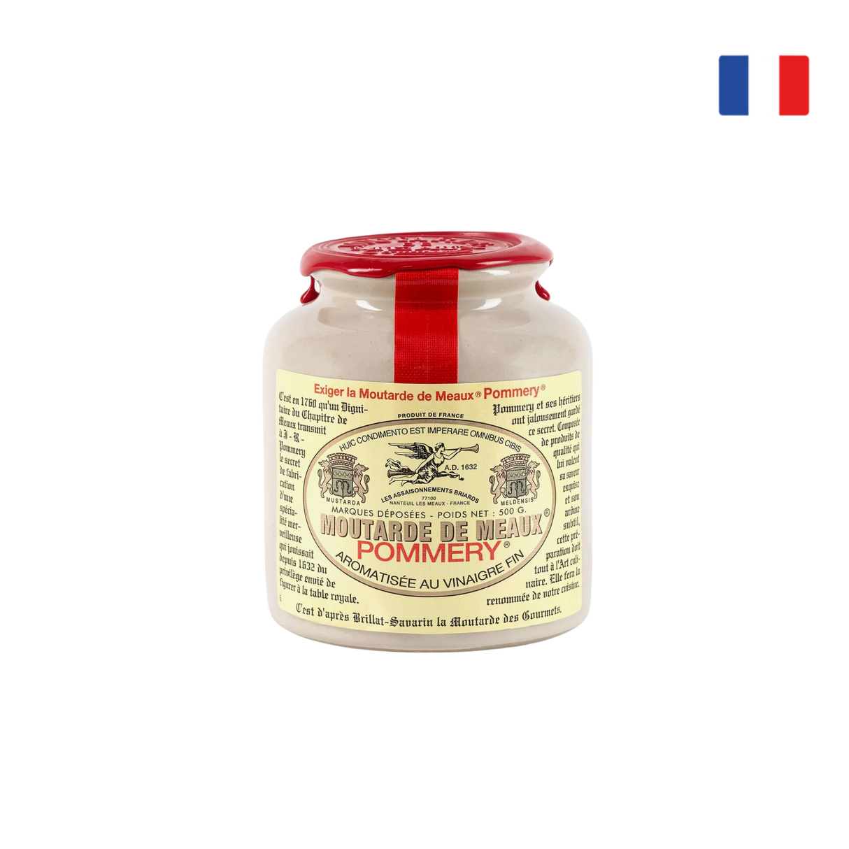 La Moutarde de Meaux Pommery  法式芥末醬 (蠟封石樽裝，500克)