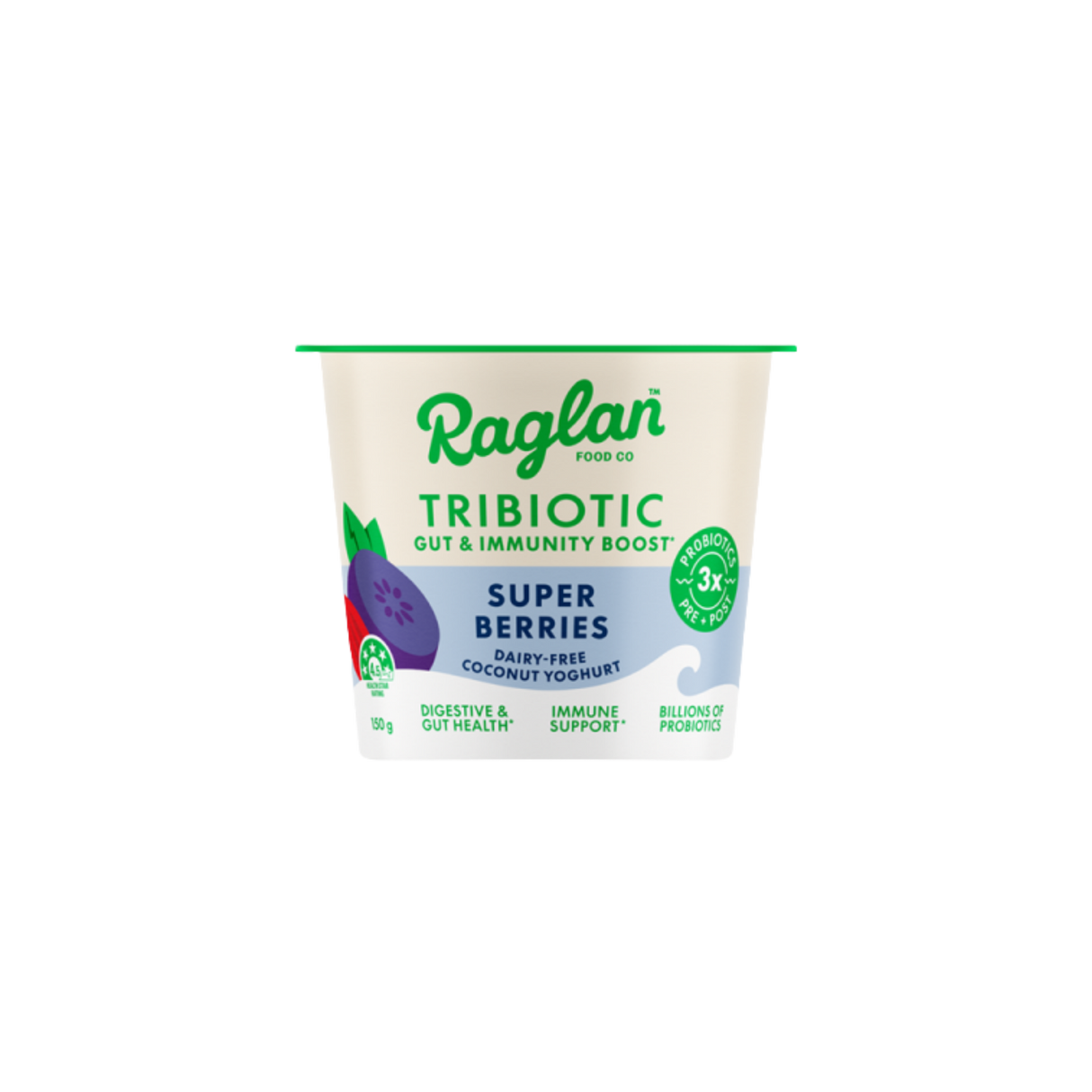 Raglan  Tribotic 雜莓味椰子乳酪 (150克)