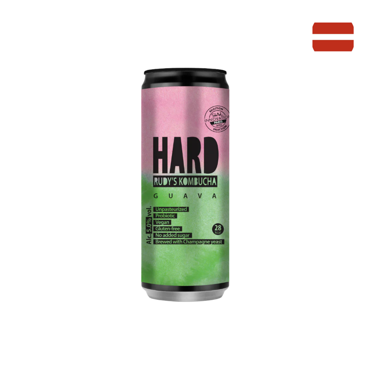 Rudy's Kombucha - HARD 番石榴酒精版 (330ml, 5.0% ABV)