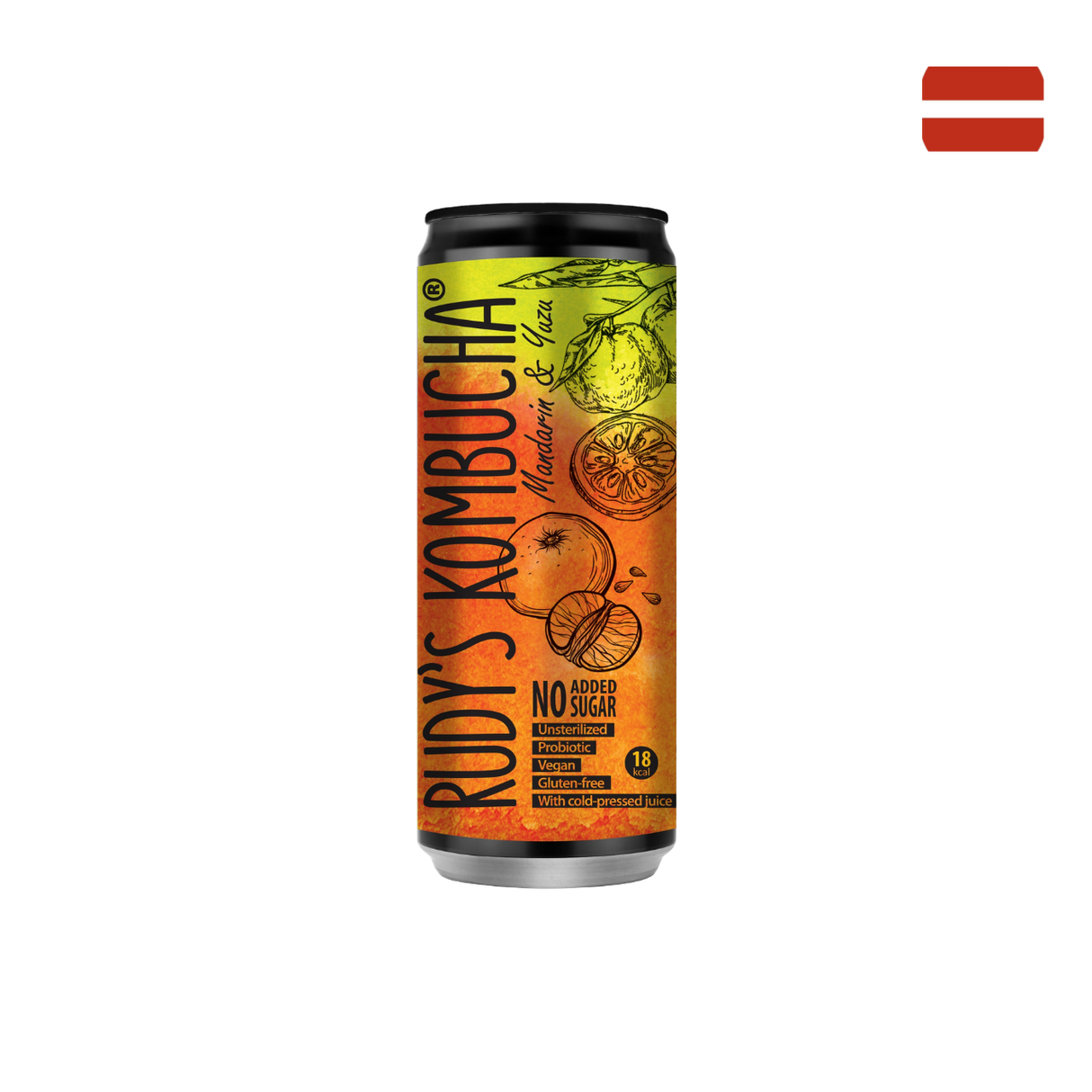 Rudy's Kombucha - 柑橘柚子味 (330ml)