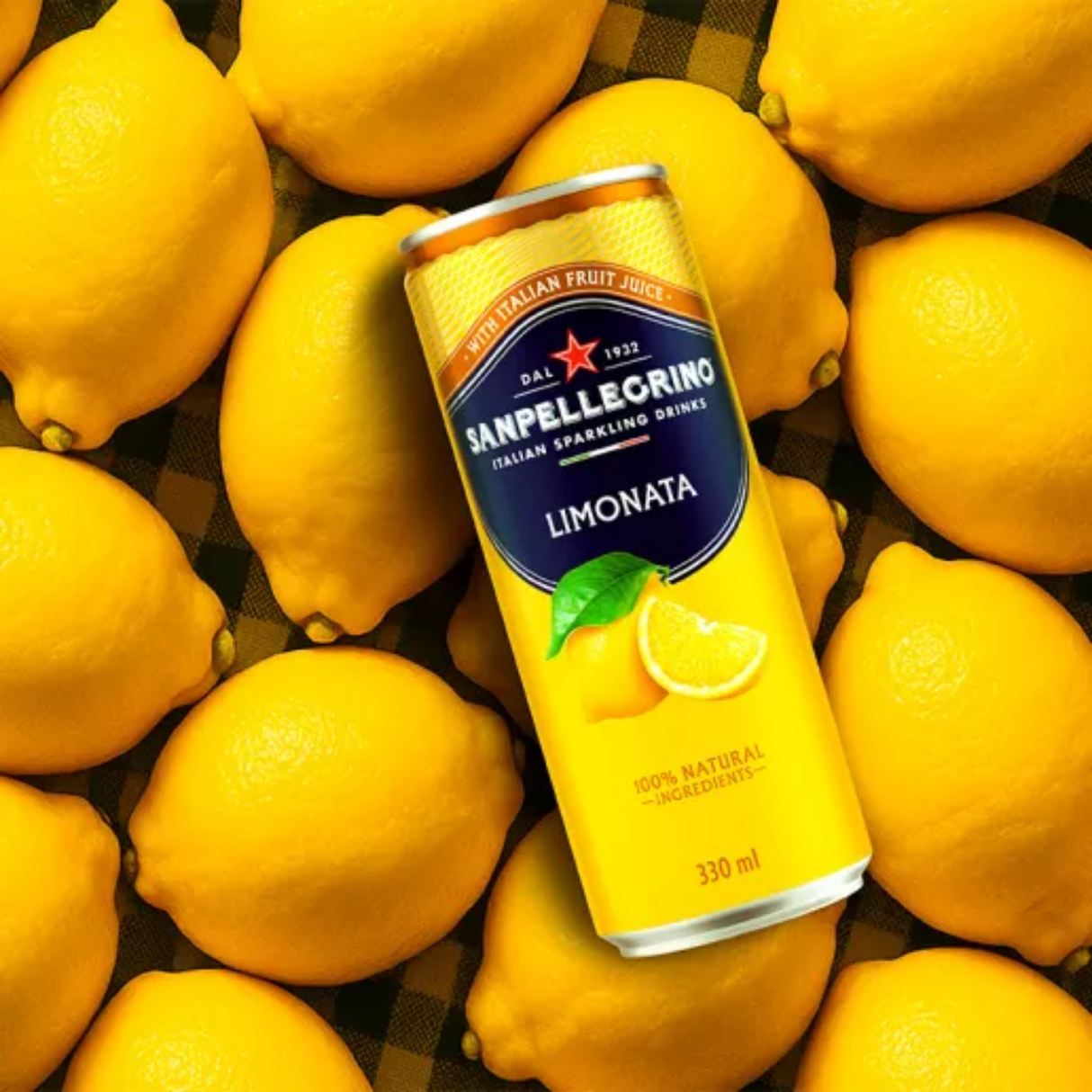 San Pellegrino 意大利有氣果味飲品 (檸檬味, 330毫升)