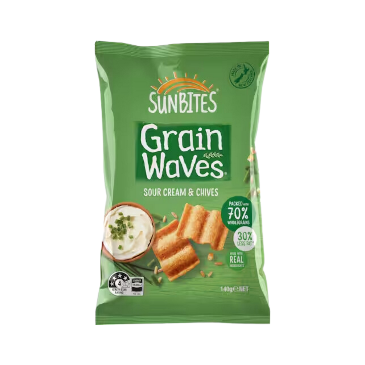 Grain Waves香葱酸奶油穀物脆片 (140g)