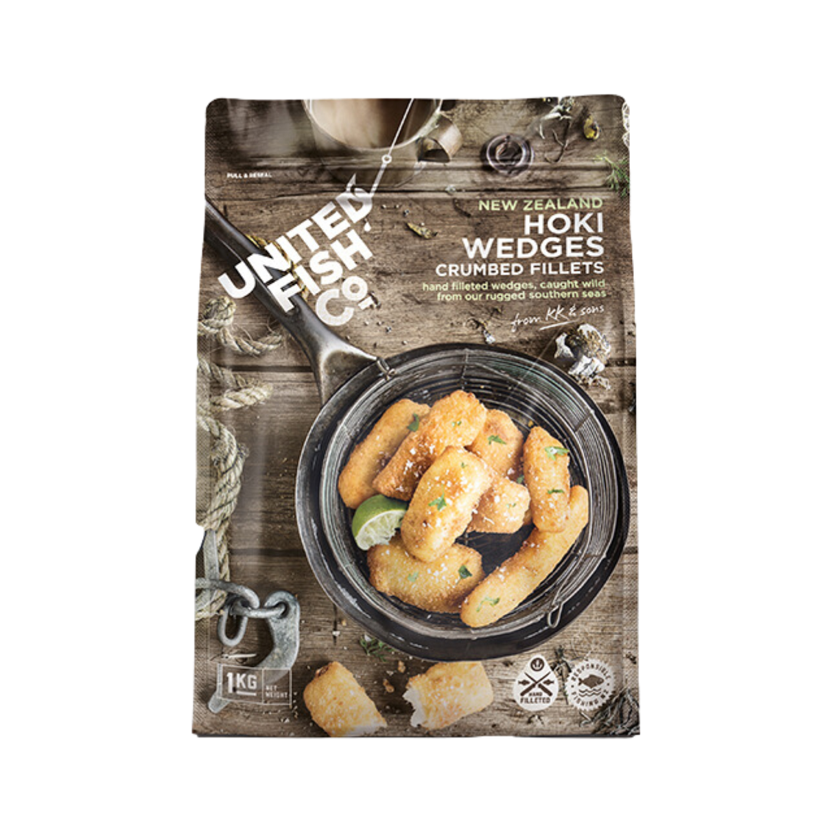 United Fish Co.  脆炸鱈魚魚柳 (急凍, 1kg)