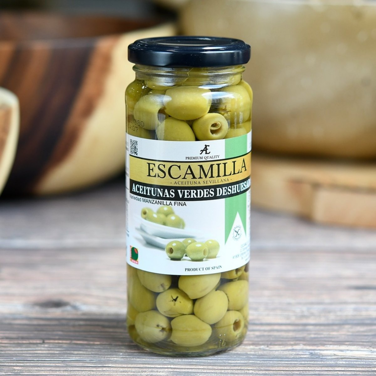 Escamilla 去核綠橄欖（317g）