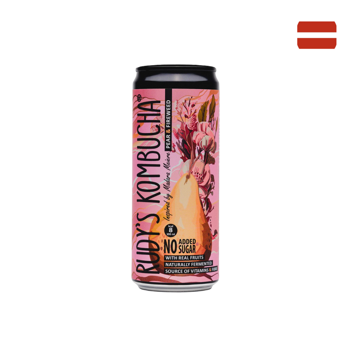 Rudy's Kombucha - 梨子柳蘭味 ( 330ml)