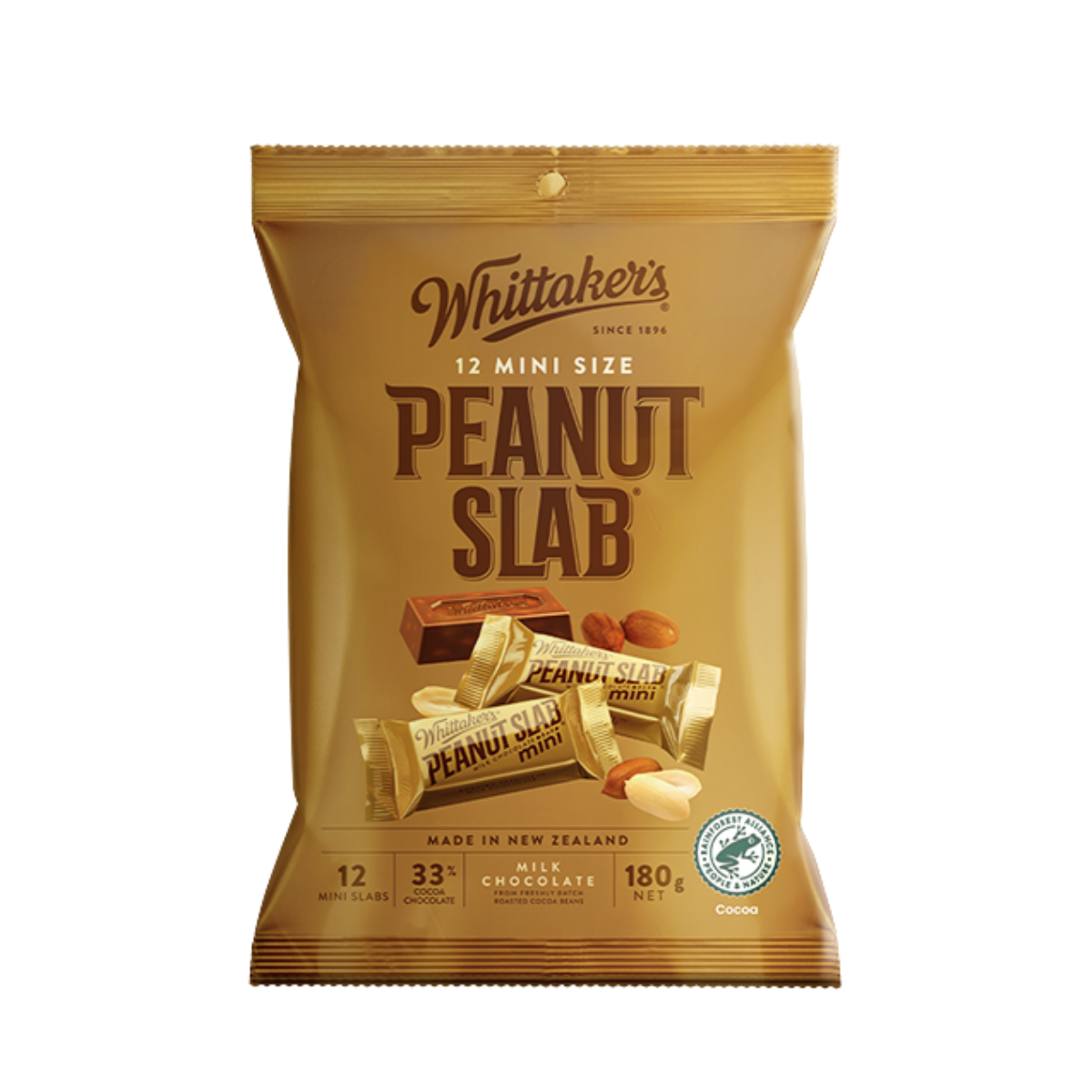 Whittaker's Peanut Mini Slab (12 x 15g)
