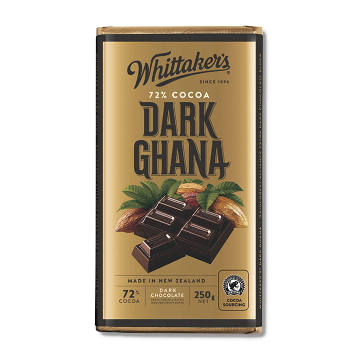 Whittaker's 迦納純素黑朱古力（250g）