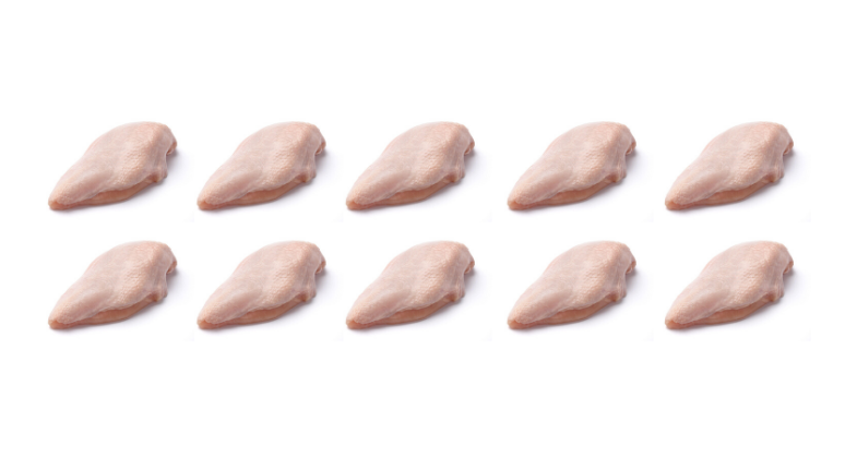 Bird & Barrow 連皮走地雞胸 （急凍, 2kg, 10 件, 非個別急凍）
